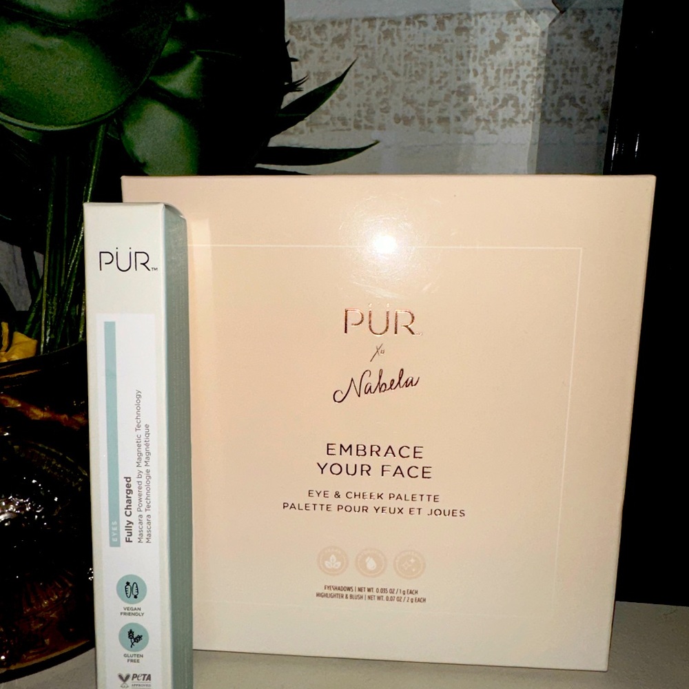 PUR x Nabela face pallets and magnetic mascara